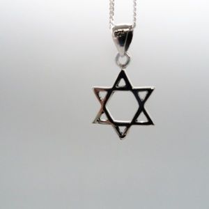 Sterling Silver Star of David Necklace